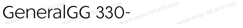 GeneralGG 330字体转换